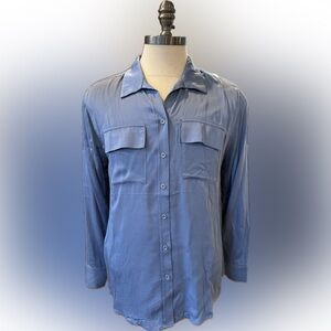 Chico's size 3=16 Blue Blouse